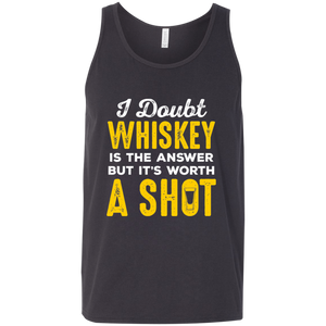 I Doubt Whiskey Is The Answer But It's Worth A Shot Tank Top Apparel - The Beer Lodge