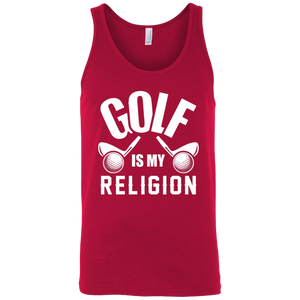 Golf Is my Religion Tank Top Apparel - The Beer Lodge