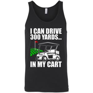 I Can Drive 300 Yards In My Cart Tank Top Apparel - The Beer Lodge