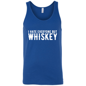I Hate Everyone But Whiskey Tank Top Apparel - The Beer Lodge