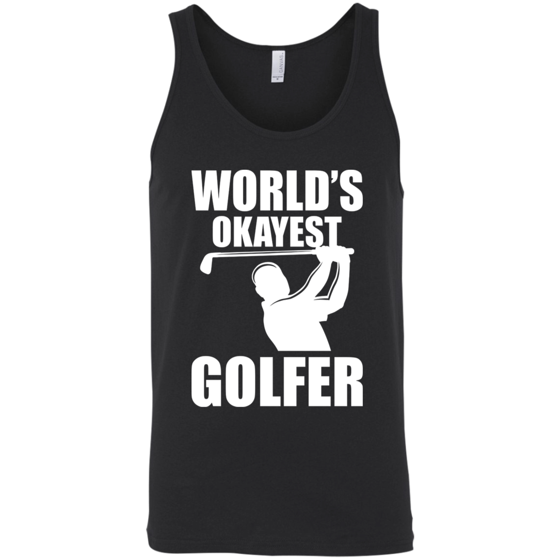 World's Okayest Golfer Tank Top Apparel - The Beer Lodge