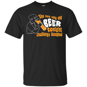 One Beer Challenge T-Shirt Apparel - The Beer Lodge