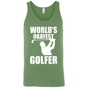 World's Okayest Golfer Tank Top Apparel - The Beer Lodge