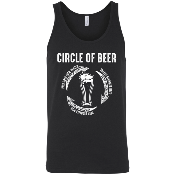 Circle Of Beer Tank Top T-Shirts - The Beer Lodge