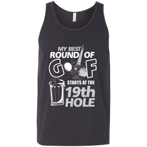 My Best Round Of Golf Starts At The 19th Hole Tank Top Apparel - The Beer Lodge