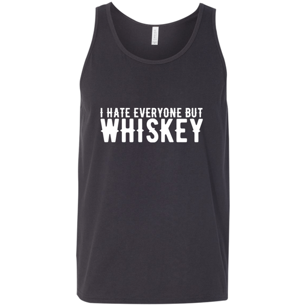 I Hate Everyone But Whiskey Tank Top Apparel - The Beer Lodge