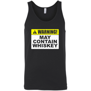 Warning May Contain Whiskey Tank Top Apparel - The Beer Lodge