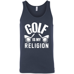 Golf Is my Religion Tank Top Apparel - The Beer Lodge