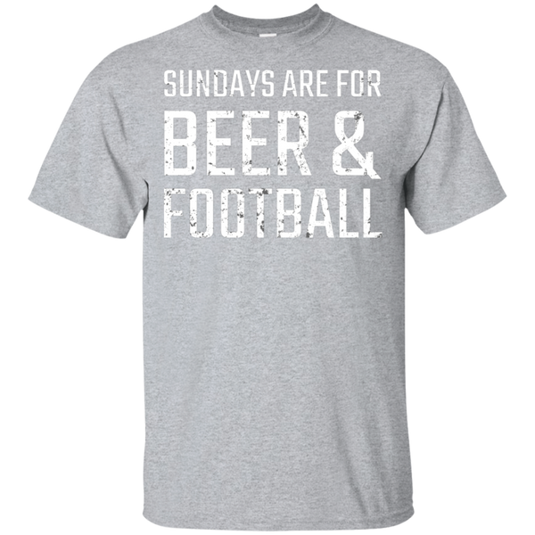 Sundays Are For Beer & Football T-Shirt Apparel - The Beer Lodge