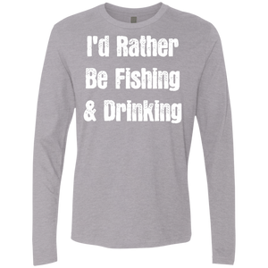 I'd Rather Be Fishing & Drinking T-Shirt Apparel - The Beer Lodge