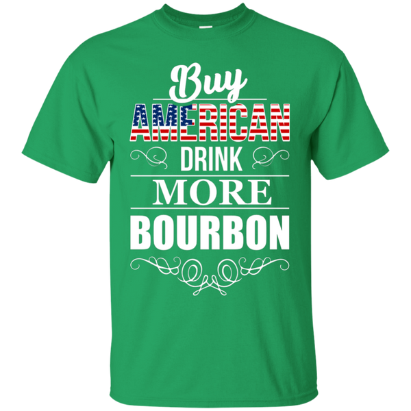 Buy American Drink More Bourbon T-Shirt Apparel - The Beer Lodge