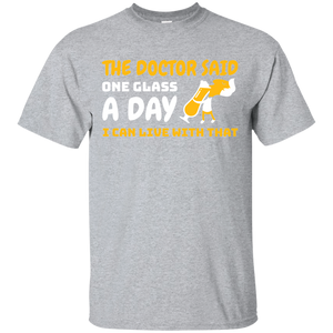 One Glass A Day T-Shirt Apparel - The Beer Lodge