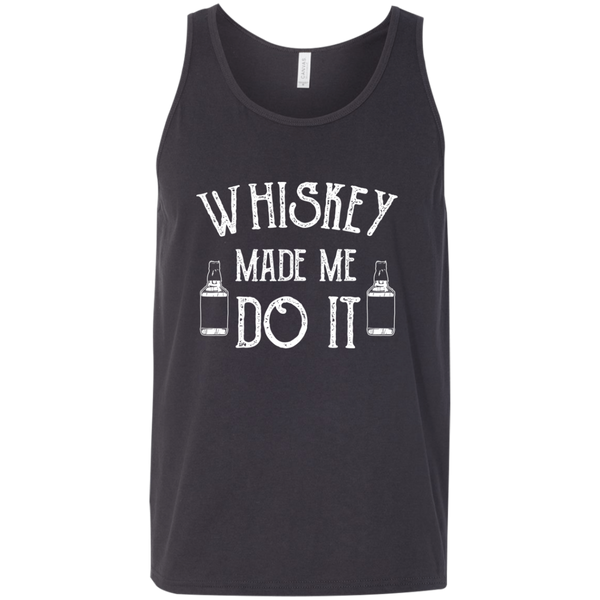 Whiskey Made Me Do It Tank Top Apparel - The Beer Lodge