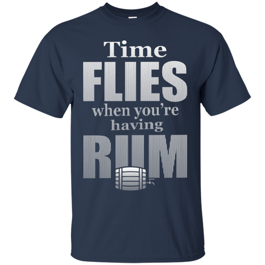 Time Flies When You're Having Rum T-Shirt Apparel - The Beer Lodge
