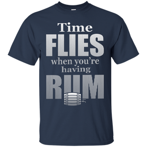 Time Flies When You're Having Rum T-Shirt Apparel - The Beer Lodge