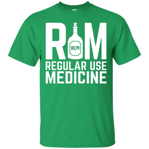 RUM Regular Use Medicine T-Shirt Apparel - The Beer Lodge