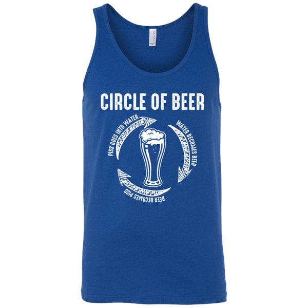 Circle Of Beer Tank Top T-Shirts - The Beer Lodge