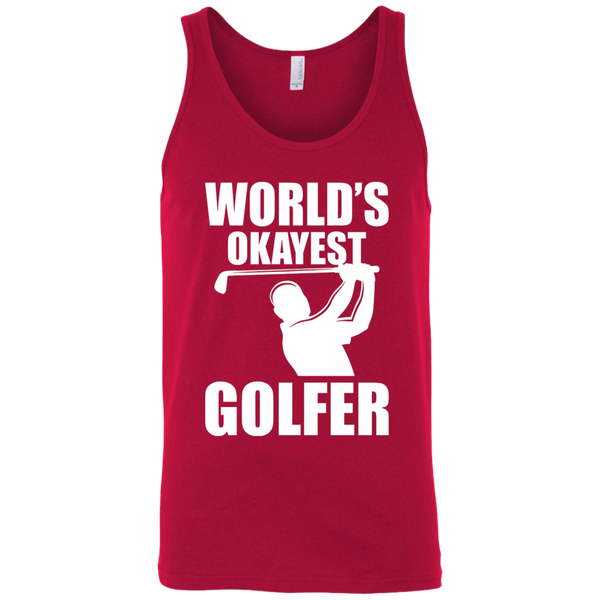 World's Okayest Golfer Tank Top Apparel - The Beer Lodge