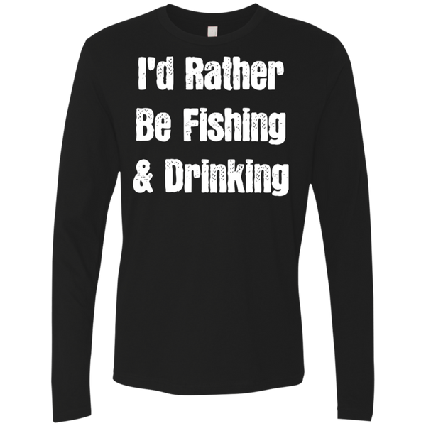 I'd Rather Be Fishing & Drinking T-Shirt Apparel - The Beer Lodge