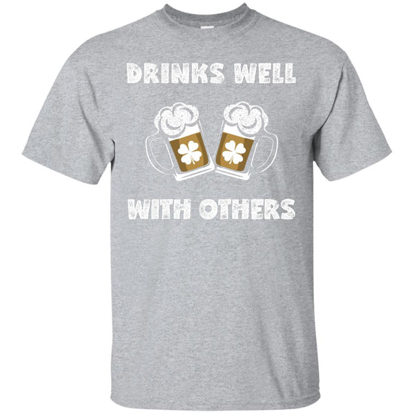 Drinks Well With Others T-Shirt Apparel - The Beer Lodge