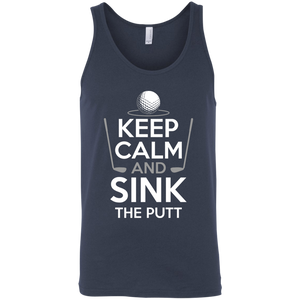 Keep Calm And Sink The Putt Tank Top Apparel - The Beer Lodge