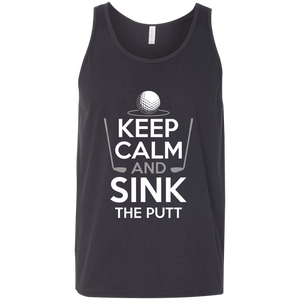 Keep Calm And Sink The Putt Tank Top Apparel - The Beer Lodge