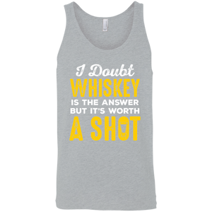 I Doubt Whiskey Is The Answer But It's Worth A Shot Tank Top Apparel - The Beer Lodge