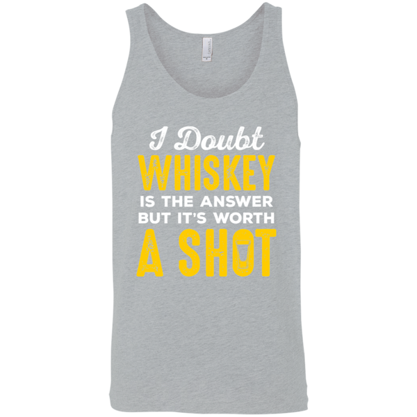 I Doubt Whiskey Is The Answer But It's Worth A Shot Tank Top Apparel - The Beer Lodge