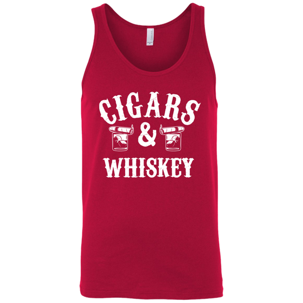 Cigars And Whiskey Tank Top Apparel - The Beer Lodge