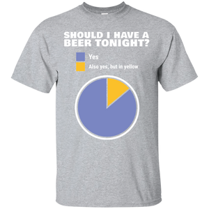 Should I have Beer Tonight T-Shirt Apparel - The Beer Lodge