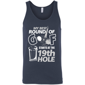 My Best Round Of Golf Starts At The 19th Hole Tank Top Apparel - The Beer Lodge