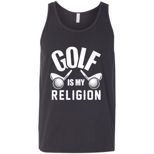 Golf Is my Religion Tank Top Apparel - The Beer Lodge