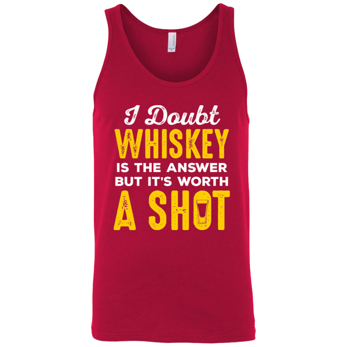 I Doubt Whiskey Is The Answer But It's Worth A Shot Tank Top Apparel - The Beer Lodge