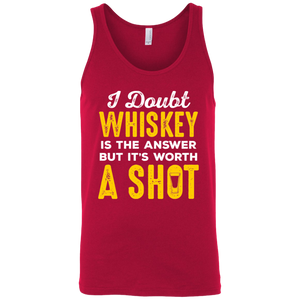 I Doubt Whiskey Is The Answer But It's Worth A Shot Tank Top Apparel - The Beer Lodge