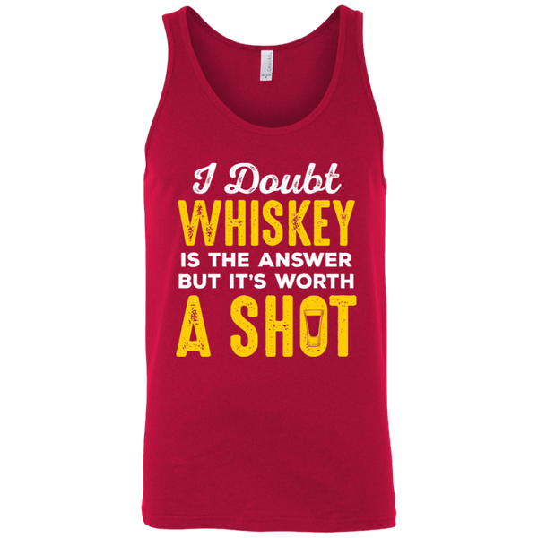 I Doubt Whiskey Is The Answer But It's Worth A Shot Tank Top Apparel - The Beer Lodge