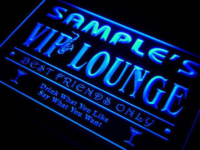 Personalized VIP Lounge Best Friends Only Bar Beer Neon Sign (Three Sizes) LED Signs - The Beer Lodge