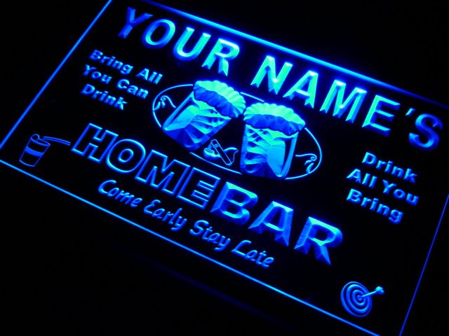 Personalized Beer Mug LED Home Bar Sign (Three Sizes) LED Signs - The Beer Lodge