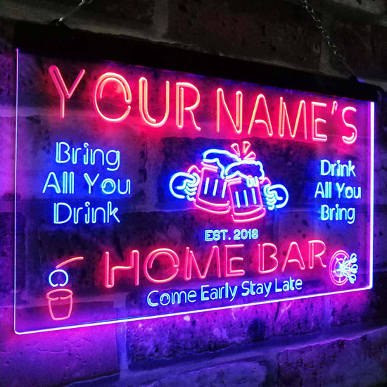 Personalized Beer Mug Two Colors Home Bar LED Sign (Three Sizes) – The ...